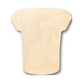 thumbnail image 1 of Unfinished Wood Blank Football Jersey Shape - Craft - up to 46" DIY 12" / 1", 1 of 3