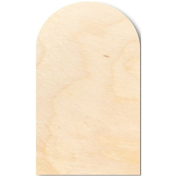 Unfinished Wood Blank Tombstone Shape - Craft - up to 46" DIY 20" / 3/4"
