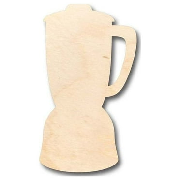 Unfinished Wood Blender Shape - Craft - up to 46" DIY 14" / 1/4"