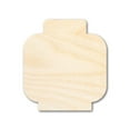thumbnail image 1 of Unfinished Wood Block Head Shape | DIY Craft Cutout 10" / 1/4", 1 of 3