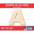 thumbnail image 1 of Unfinished Wood Block Letter A - Craft - up to 46" DIY 20" / 1/2", 1 of 3