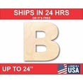 thumbnail image 1 of Unfinished Wood Block Letter B - Craft - up to 46" DIY 24" / 1/2", 1 of 3