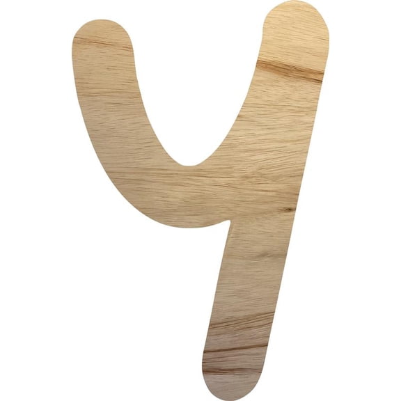 Unfinished Wood Block Letter, Craft 5'' Bold Letter Y, Paintable Breakbone DIY