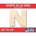 thumbnail image 1 of Unfinished Wood Block Letter N - Craft - up to 46" DIY 46" / 1/2", 1 of 3