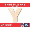 thumbnail image 1 of Unfinished Wood Block Letter Y - Craft - up to 24" DIY 46" / 3/4", 1 of 3