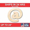 thumbnail image 1 of Unfinished Wood Block Symbol At - Craft - up to 46" DIY 8" / 1/4", 1 of 3