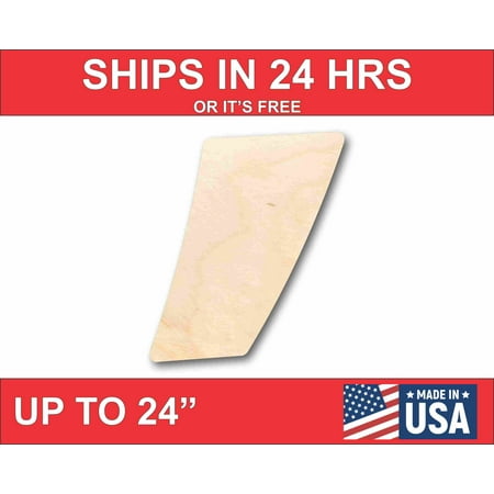 Unfinished Wood Block Symbol Comma - Craft - up to 46" DIY 3" / 1/2"