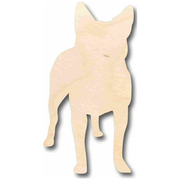 Unfinished Wood Blue Healer Dog Silhouette - Craft- up to 46" DIY 30" / 1/4"