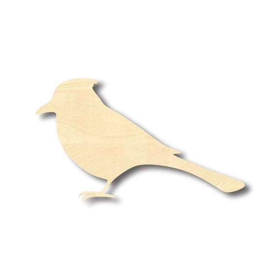 Unfinished Wood Bluebird Blue Jay Shape - Animal - Wildlife - Craft - up to 46" DIY 5" / 1/4"