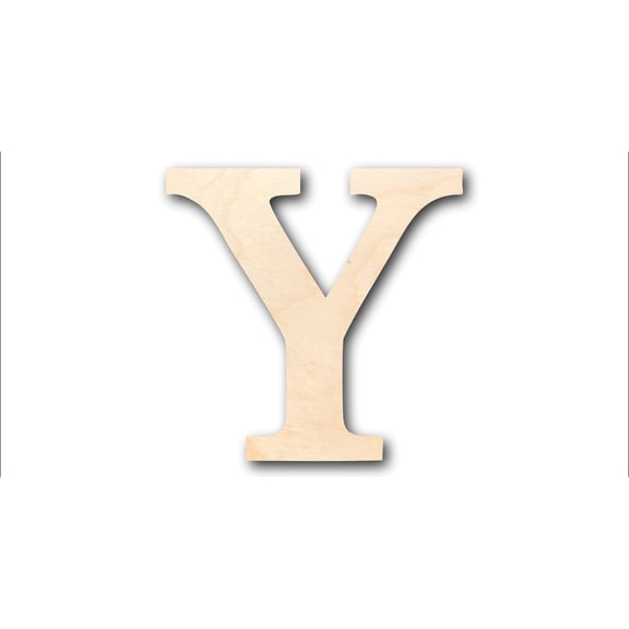 Unfinished Wood Bold Upsilon Shape - Craft - up to 46" DIY 3" / 1/2"