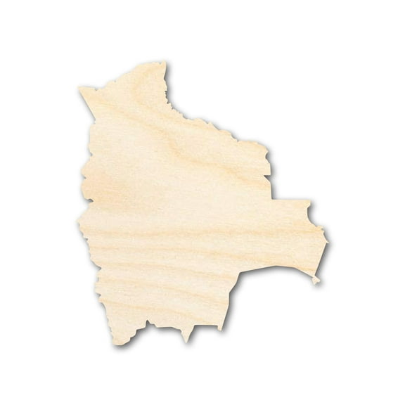 Unfinished Wood Bolivia Shape - Craft - up to 46" 5" / 1/2"