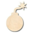 thumbnail image 1 of Unfinished Wood Bomb Shape - Craft - up to 46" DIY 16" / 1/4", 1 of 3
