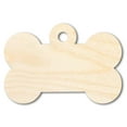 thumbnail image 1 of Unfinished Wood Bone Dog Tag Shape | DIY Craft Cutout 33" / 3/4", 1 of 3