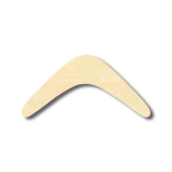 Unfinished Wood Boomerang Wood Shape - Craft - up to 46" DIY 5" / 1/8"