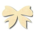 thumbnail image 1 of Unfinished Wood Bow Ribbon Shape - Craft - up to 46" DIY 10" / 1/4", 1 of 4