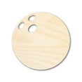thumbnail image 1 of Unfinished Wood Bowling Ball Silhouette - Craft- up to 46" DIY 16" / 1/2", 1 of 4