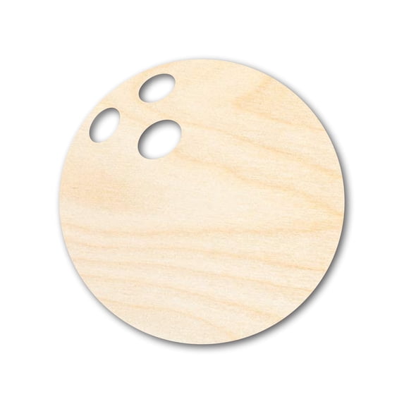 Unfinished Wood Bowling Ball Silhouette - Craft- up to 46" DIY 20" / 1/4"