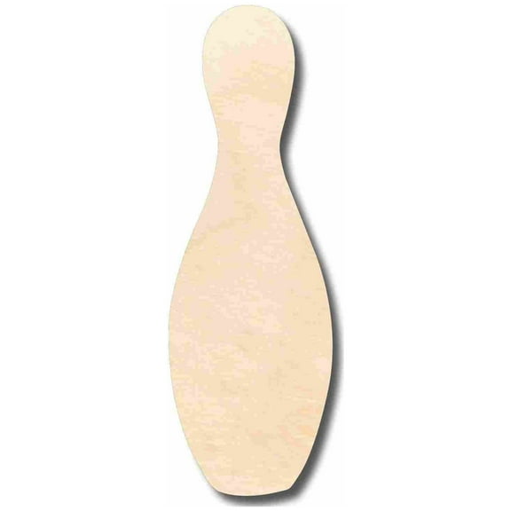 Unfinished Wood Bowling Pin Silhouette - Craft- up to 46" DIY 5" / 1/4"
