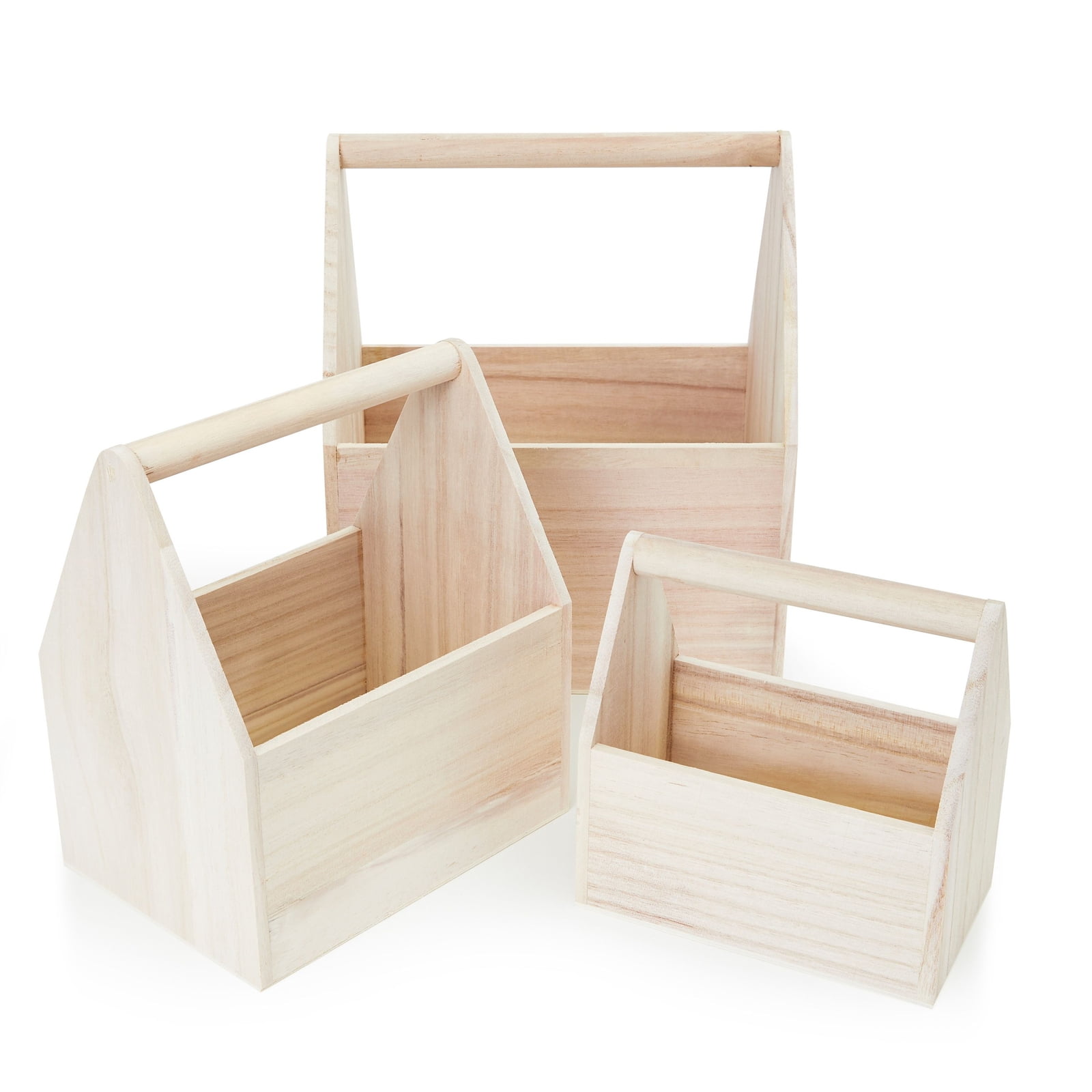 Craft Medley Unfinished Wood Toolbox - 7-1/2 L x 3-2/5 W x 6-1/2 H