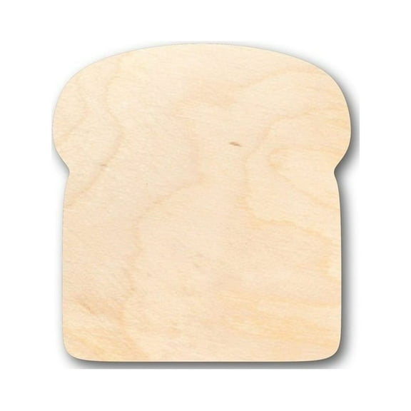 Unfinished Wood Bread Shape - Food - Craft - up to 46" DIY 6" / 1/2"