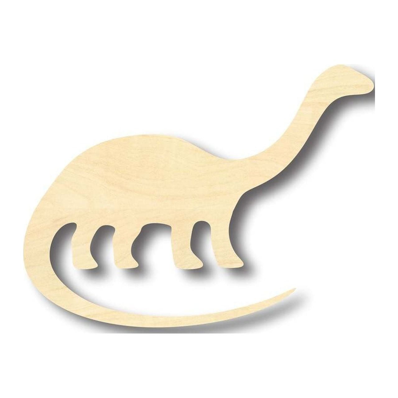Unfinished Wood Brontosaurus Shape - Dinosaur - Craft - up to 46