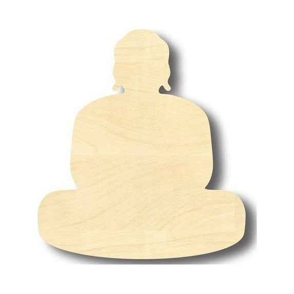 Unfinished Wood Buddha Shape - Religion - Craft- up to 46" DIY 16" / 1"