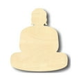 thumbnail image 1 of Unfinished Wood Buddha Shape - Religion - Craft- up to 46" DIY 5" / 1/4", 1 of 3