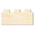 thumbnail image 1 of Unfinished Wood Building Blocks Shape 5" / 1/4", 1 of 3