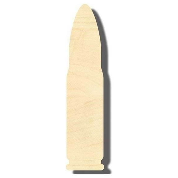 Unfinished Wood Bullet Shape - Sporting - Craft - up to 46" DIY 18" / 1"