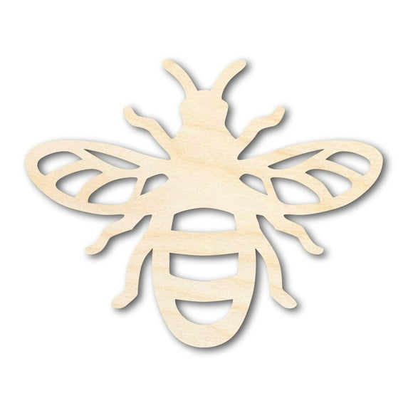 Unfinished Wood Bumble Bee Shape - Craft - up to 46" 12" / 1/8"