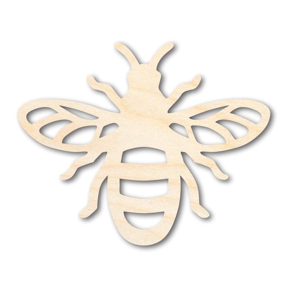 Unfinished Wood Bumble Bee Shape - Craft - up to 46" 3" / 1/4"