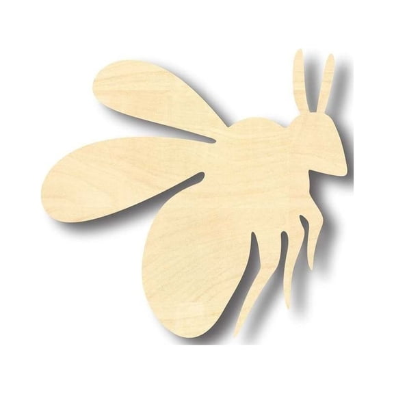 Unfinished Wood Bumble Bee Shape -Insect - Animal - Wildlife - Craft - up to 46" DIY 12" / 1"