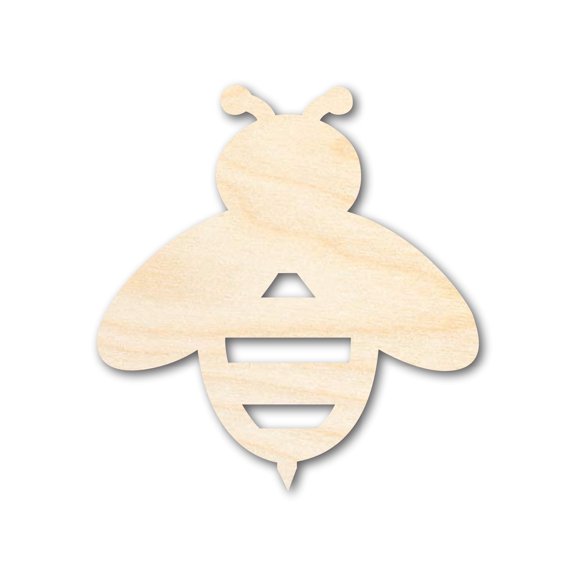 Unfinished Wood Bumble Bee Silhouette - Animal Craft - up to 46" DIY 6" / 1/4"