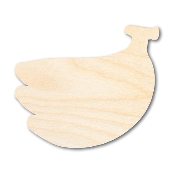 Unfinished Wood Bunch of Bananas Shape | DIY Craft Cutout 30" / 1/4"