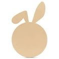 thumbnail image 1 of Unfinished Wood Bunny Plate Chargers, 9-Inch, 1/8 Inch Thick, Pack of 3 Easter Crafts, for Decorative Plates, by Woodpeckers, 1 of 7