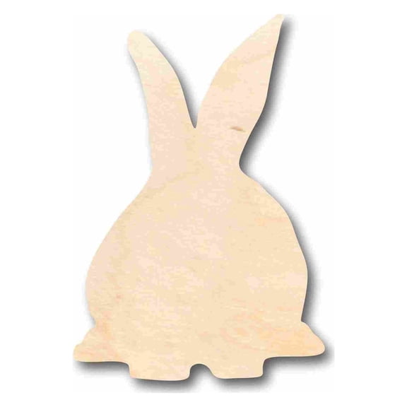 Unfinished Wood Bunny Silhouette - Craft- up to 24" DIY 46" / 3/4"