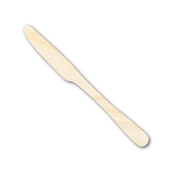 Unfinished Wood Butter Knife Shape - Kitchen Craft - up to 46" DIY 12" / 1"