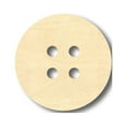 thumbnail image 1 of Unfinished Wood Button Shape - Sewing - Craft - up to 46" DIY 4" / 1/2", 1 of 3