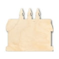 thumbnail image 1 of Unfinished Wood Cake Shape - Craft - up to 46" DIY 4" / 1/2", 1 of 3