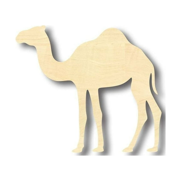 Unfinished Wood Camel Shape - Animal - Craft - up to 46" DIY 5" / 1/4"