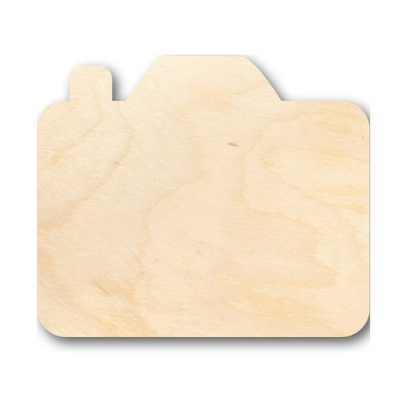 Unfinished Wood Camera Shape - Craft - up to 46" DIY 18" / 3/4"