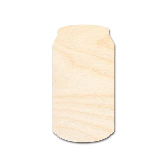 Unfinished Wood Can Shape | DIY Craft Cutout 3" / 1/8"