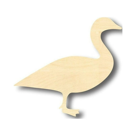 Unfinished Wood Canadian Goose Shape - Animal - Wildlife - Craft - up to 46" DIY 12" / 1/8"