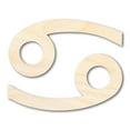 thumbnail image 1 of Unfinished Wood Cancer Sign Shape - Zodiac Craft - up to 46" 10" / 1/8", 1 of 5