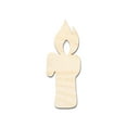 thumbnail image 1 of Unfinished Wood Candle Shape - Craft - up to 46" 30" / 1/4", 1 of 5