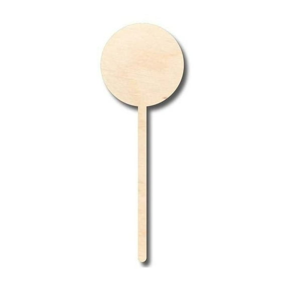 Unfinished Wood Candy Lollipop Shape - Craft - up to 46" DIY 4" / 1/8"