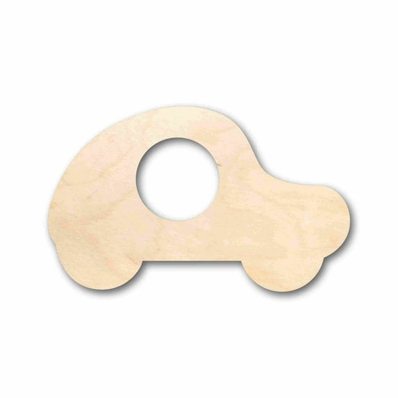 Unfinished Wood Car Silhouette - Craft- up to 46" DIY 5" / 1/8"