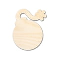 thumbnail image 1 of Unfinished Wood Cartoon Bomb Shape | DIY Craft Cutout 42" / 3/4", 1 of 3