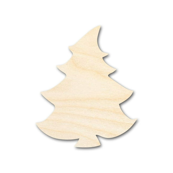 Bigger Better | Unfinished Wood Cartoon Christmas Tree Shape | DIY Craft Cutout 18" / 1/4"