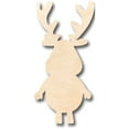 thumbnail image 1 of Unfinished Wood Cartoon Deer Moose Shape - Craft - up to 46" DIY 18" / 1/8", 1 of 3